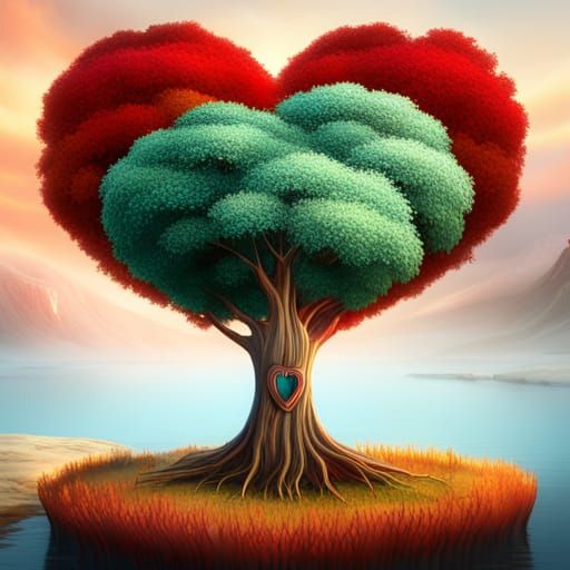 Tree of Heart in Detailed Matte Painting