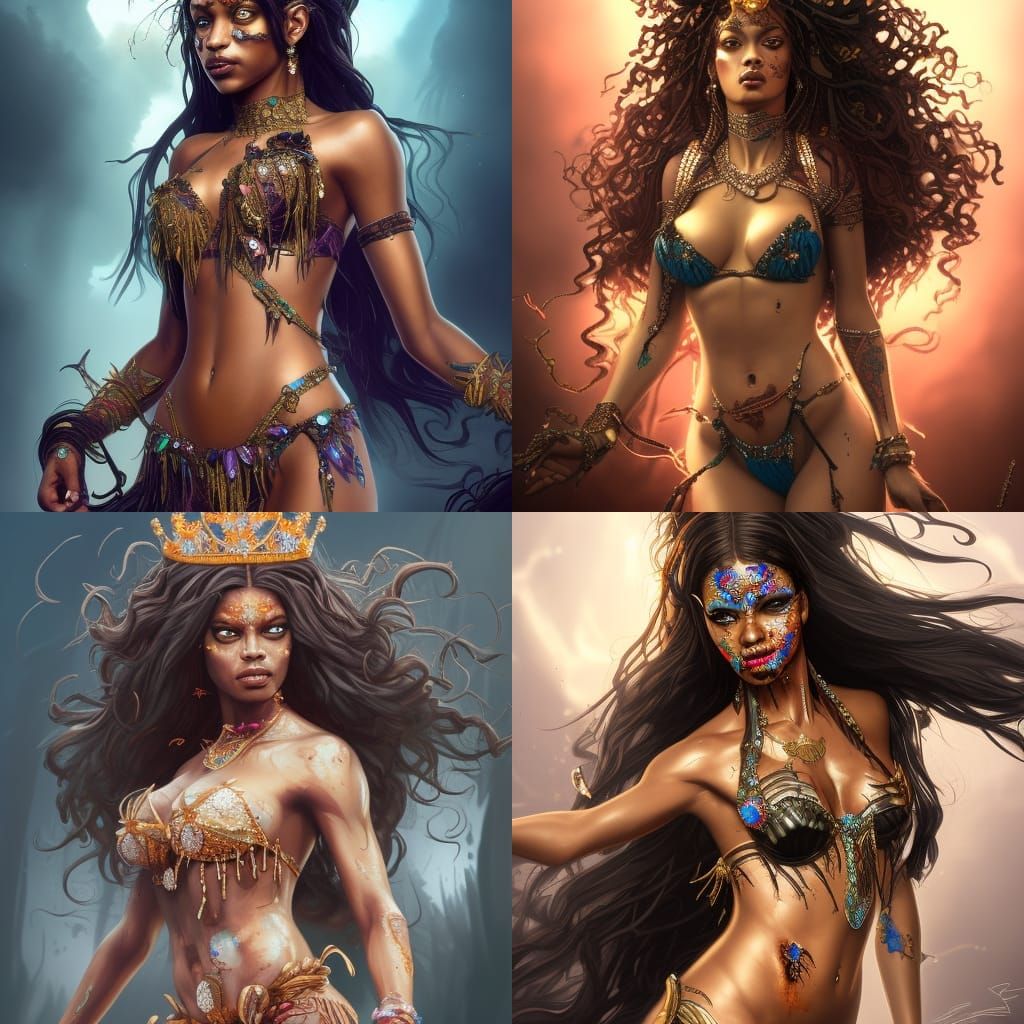 Mischievous & Playful ... Topaz + Zombie + Ebony + Princess with flowing hair and hazel eyes!!! “royalty!” wearing an in...