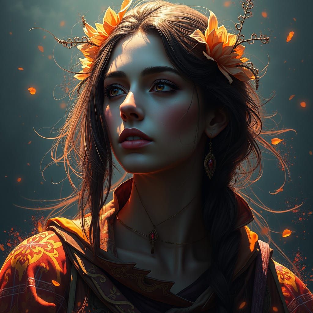 Helen of Helianthus in Triadic Colors