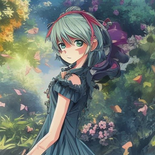 Charming Anime Gentleman with Vibrant Pastel Hues