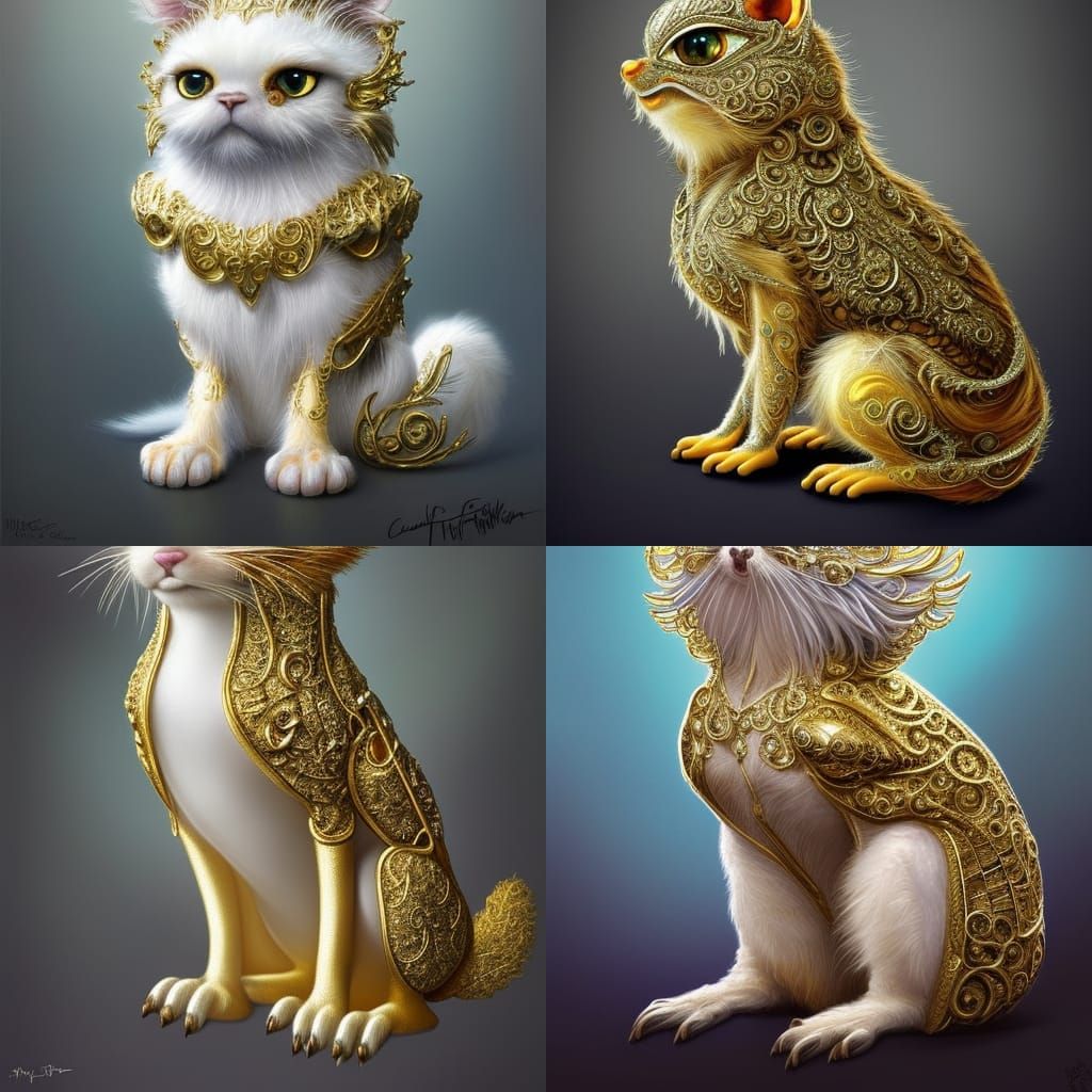 Cabbit & Filigree Gold