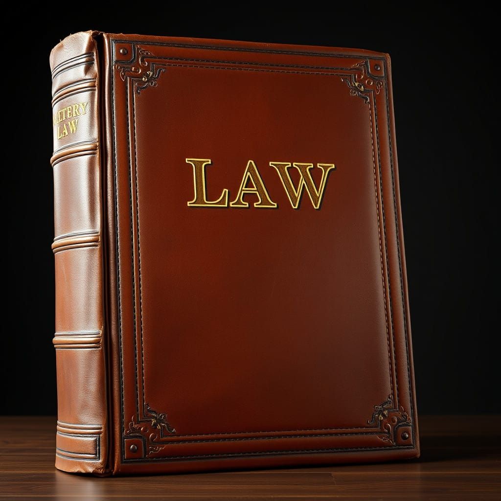 Ancient Leather-Bound Tome of Law