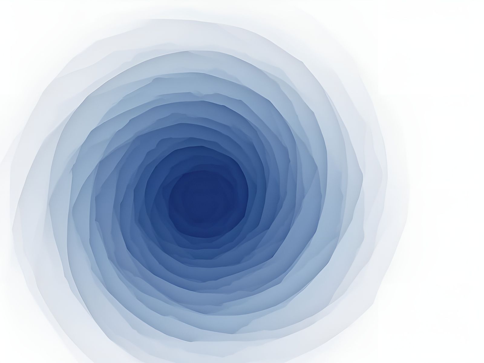 Minimalist Design Poster with Indigo and White Waves