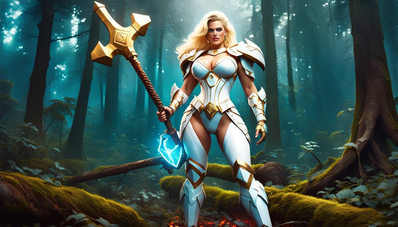 Anna Nicole Smith as Dawnbreaker from Dota 2