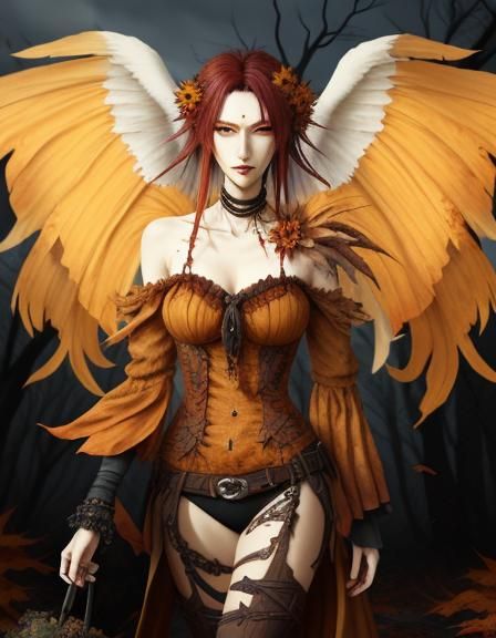 Autumnal Dread: A Surreal Landscape Painting