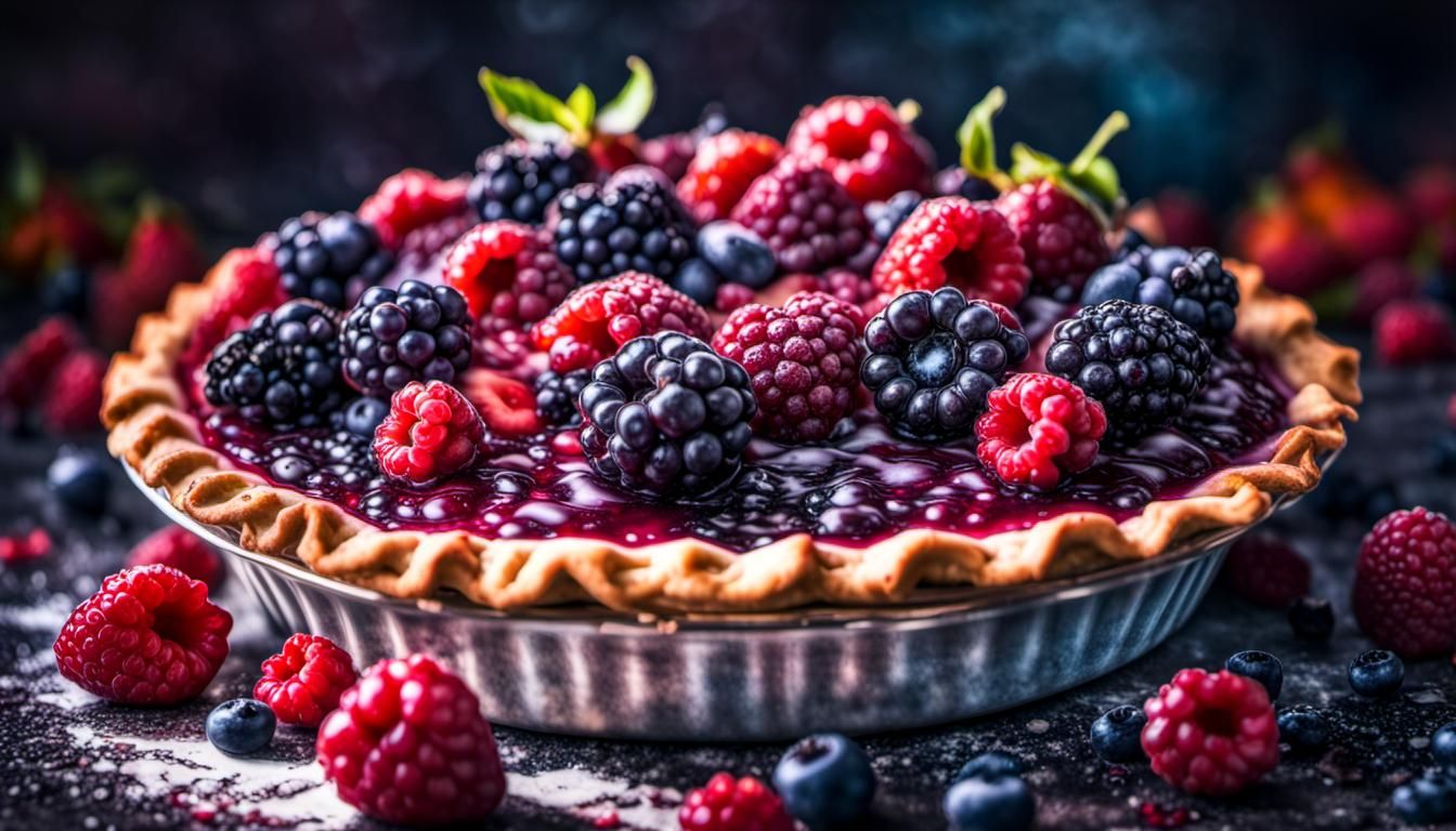 Delicious, Luscious and Mouthwatering Berries Pie