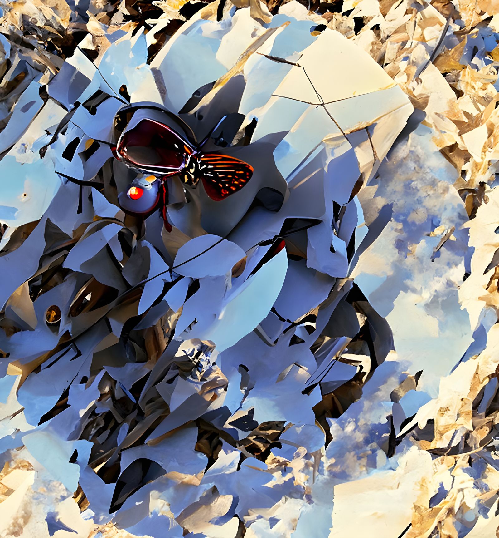 Futuristic City Fashion with Butterfly Drones