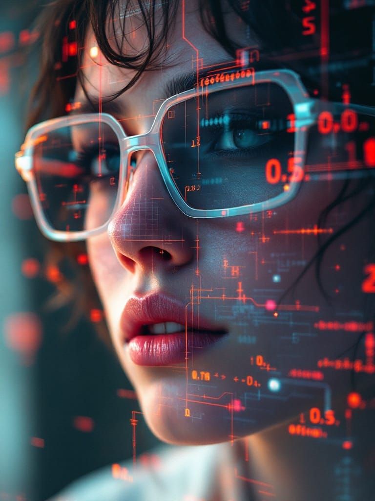 Glitch Fractal Fusion Reveals Reality's Code