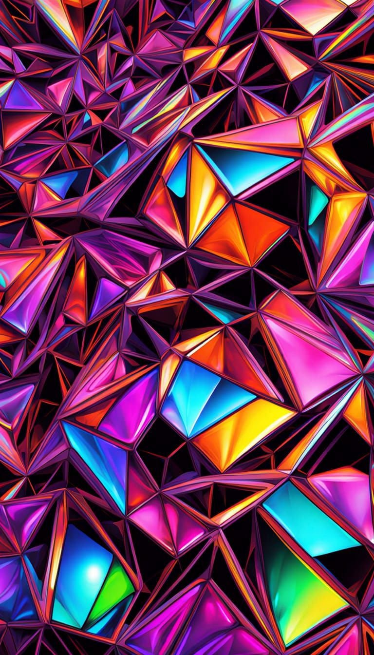 Extrapolate and Illustrate Four Distinct Different Images of a Geometrically
Perfect array of Multi sided
Reflective Pri...