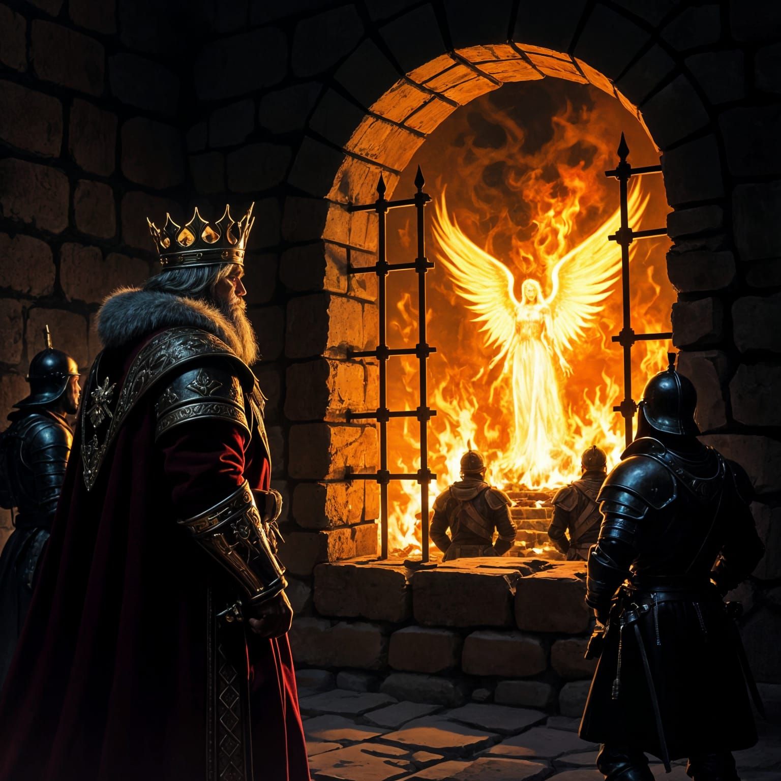 King Gazing into a Fiery Furnace