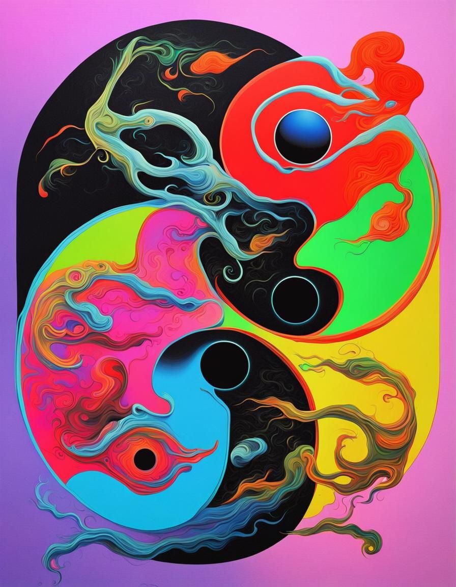 Surreal Yin and Yang Art in Dali Style