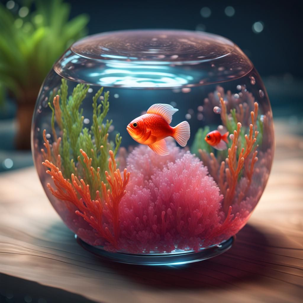 Jelly Fish in Terrarium: 3D Game Cinematic