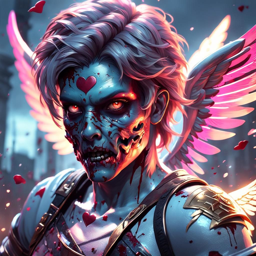 Adorable Zombie Cupid in Ultra Quality Detail