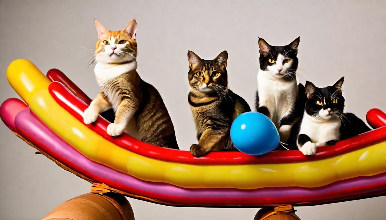 Cats Riding Dangerous Roller Coaster.