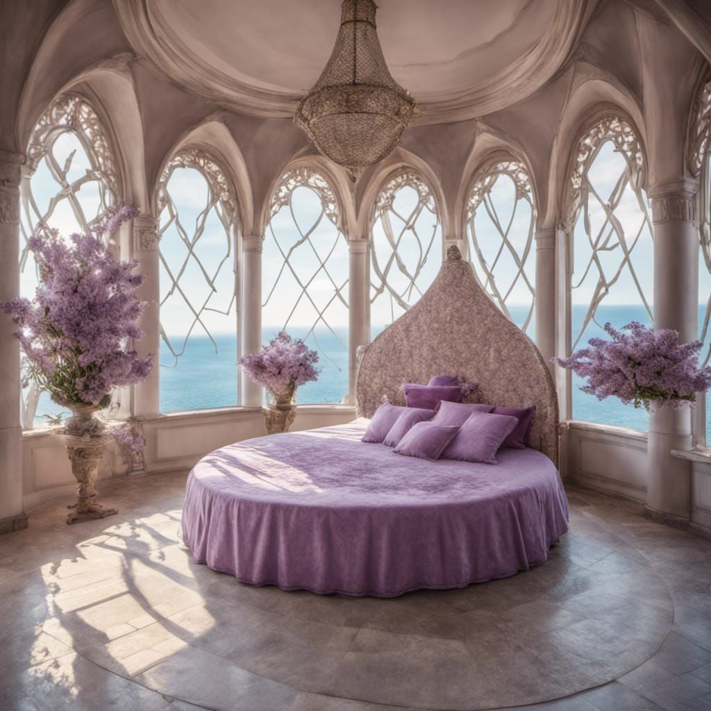 Medieval Princess Room with Sea View