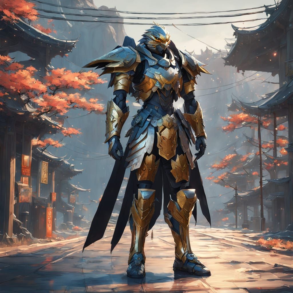 Cyberpunk Knight in Shining Armor