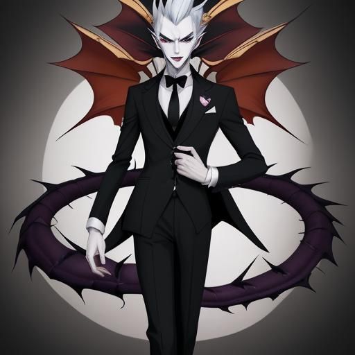 Dragon Man in Suit, Anime Style