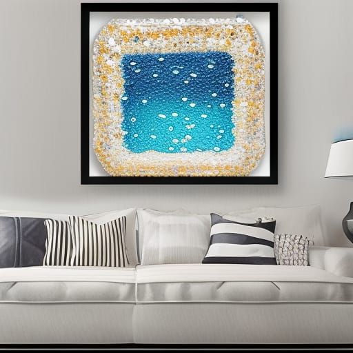 Abstract Cracked Glass Water Diamond Painting