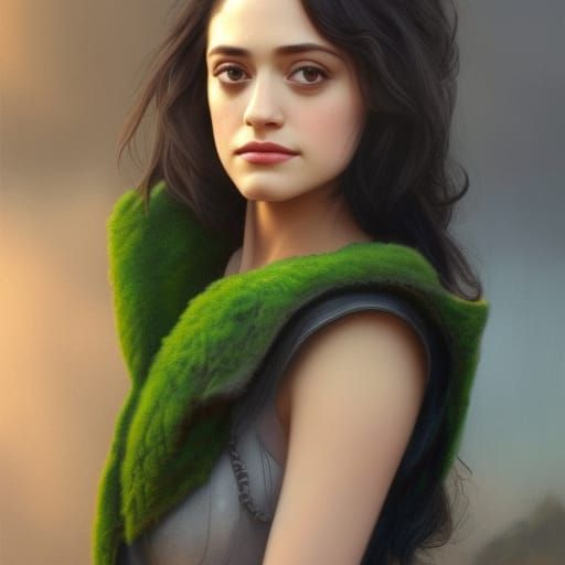 Medieval Portrait in the Style of Artgerm and Mucha