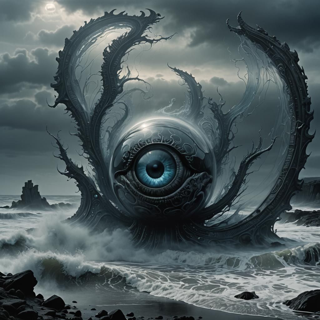 Glass A with Eye in Biomechanical Landscape