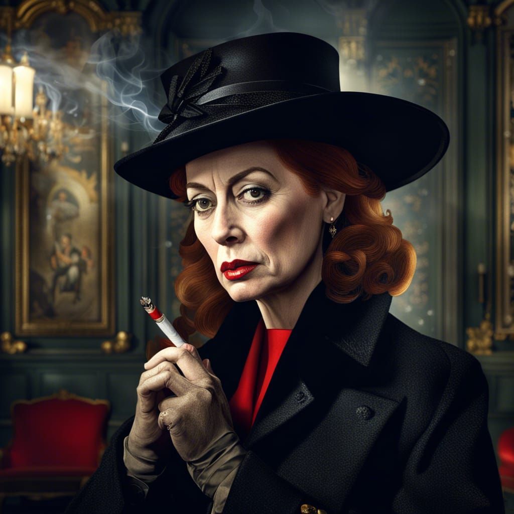 Queen Catherine de' Medici in Black Widow Style