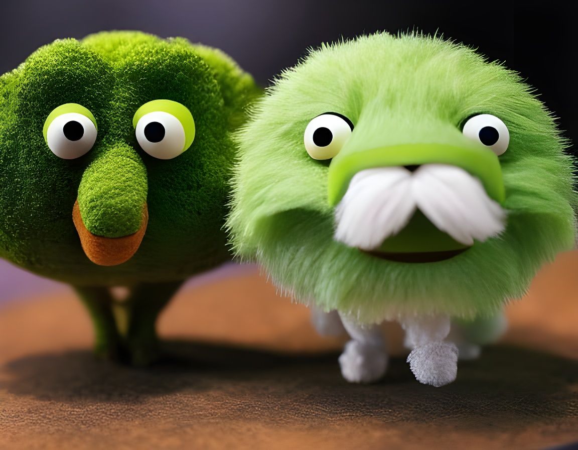 Origami Muppet Village in Macro Photography