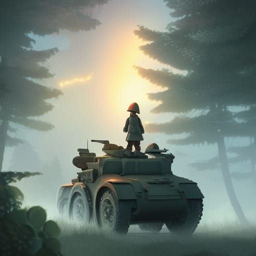 World War 2: Digital Illustration in Storybook Style