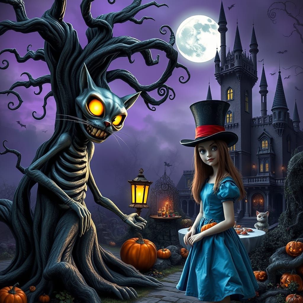 Alice in a Twisted Wonderland of Halloween Town
