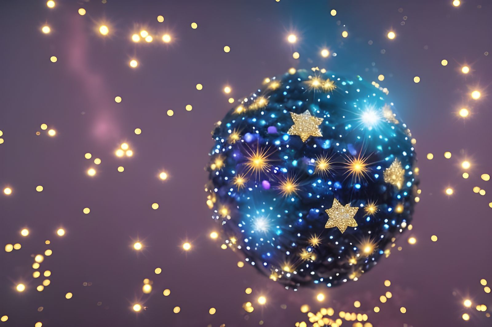 Glimmering Diamond Octopus in Anime Style