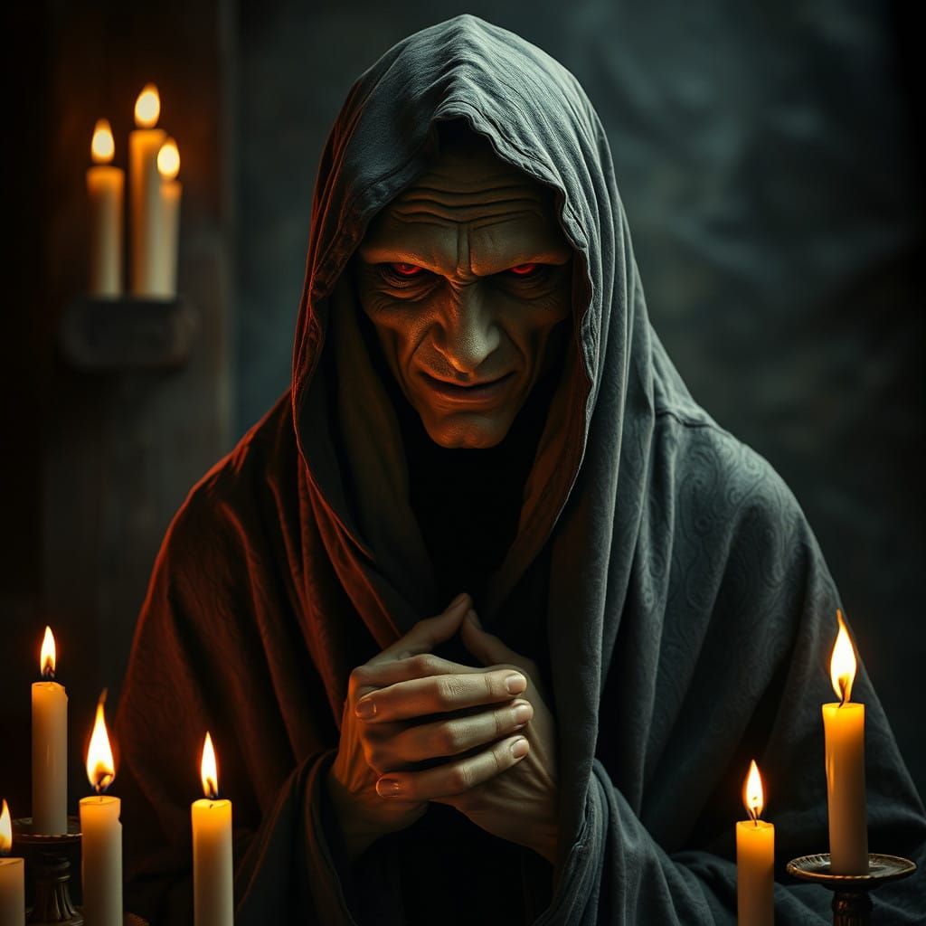 Mysterious Figure in Surreal Contortion