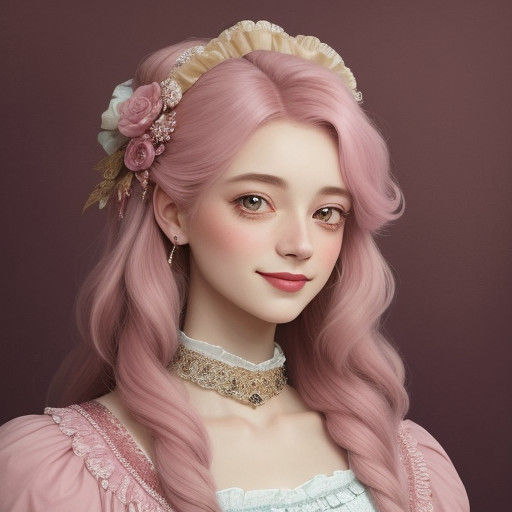 Pastel Punk Portrait with Whimsical Flair