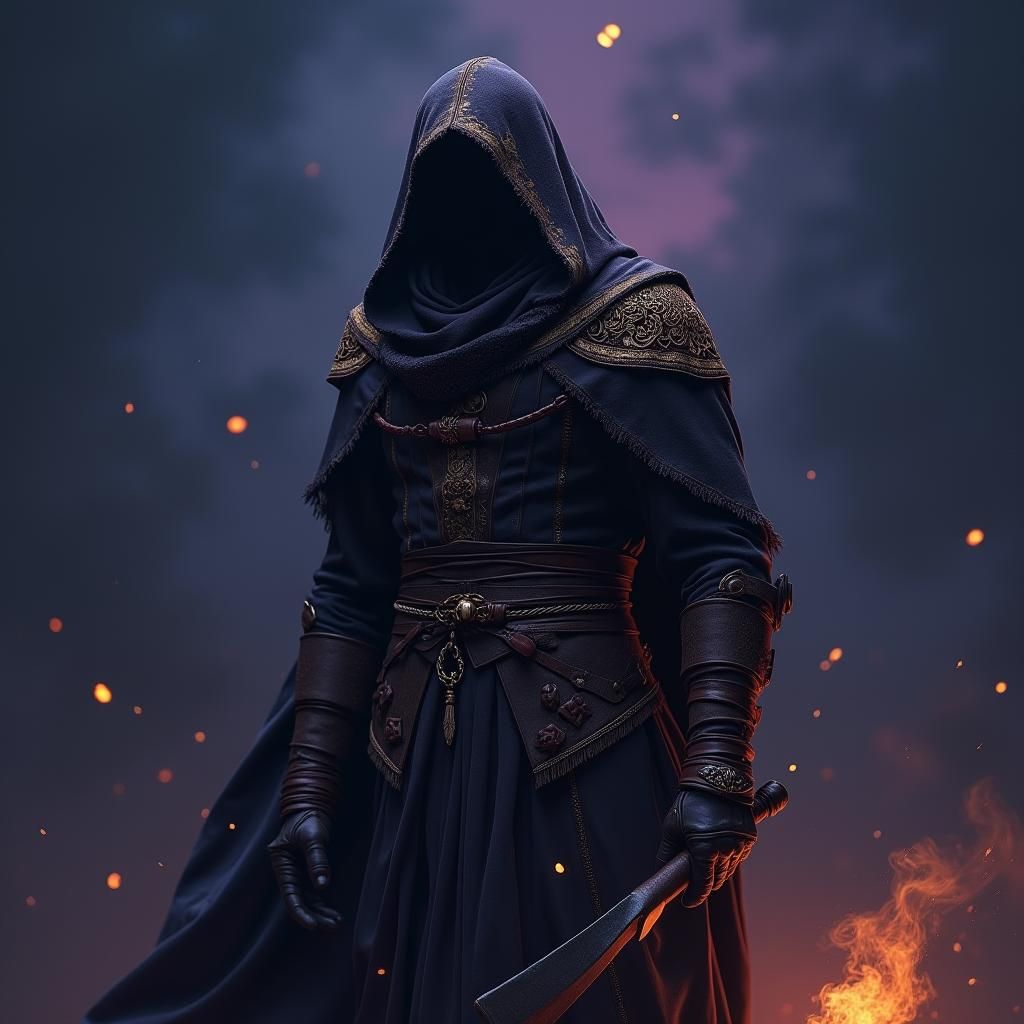 Thief in the Night: Golden Light on Agile Figure