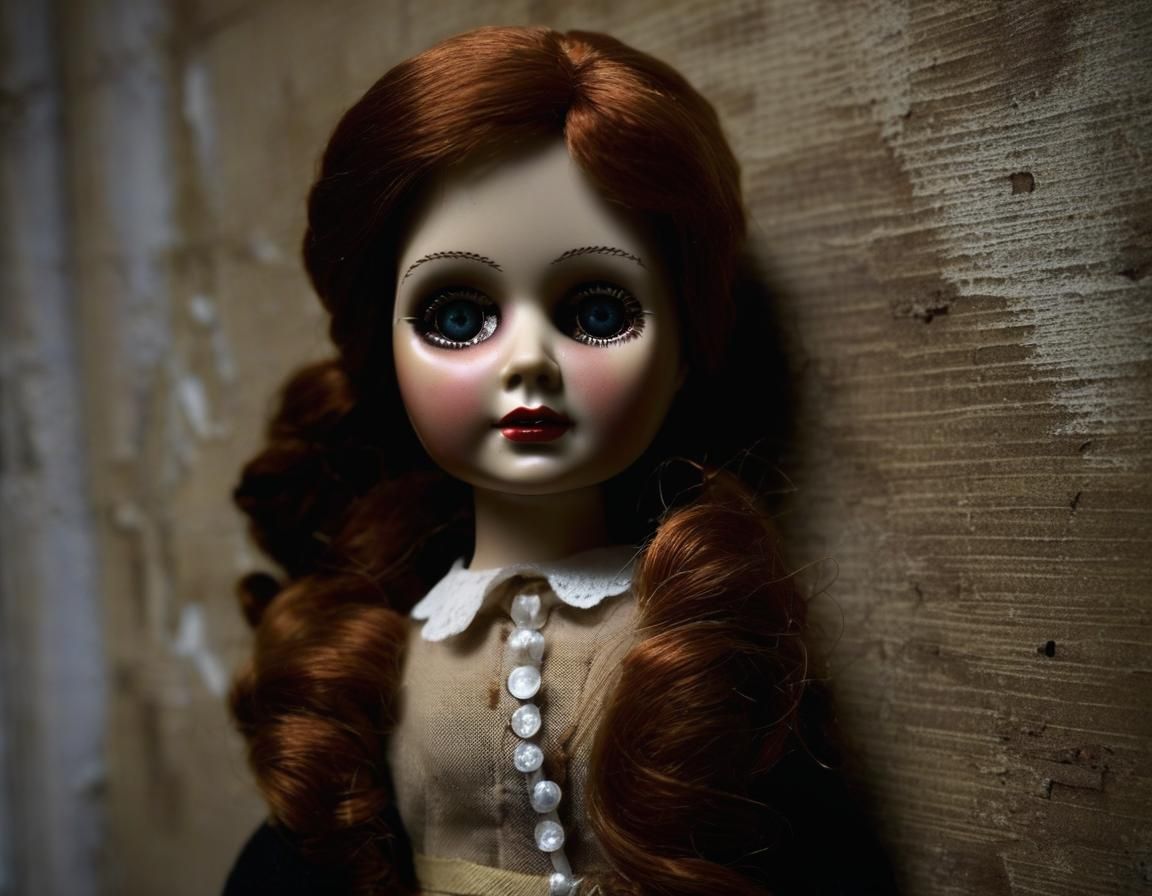 Haunted Annabelle Doll in Abandoned Asylum Corner