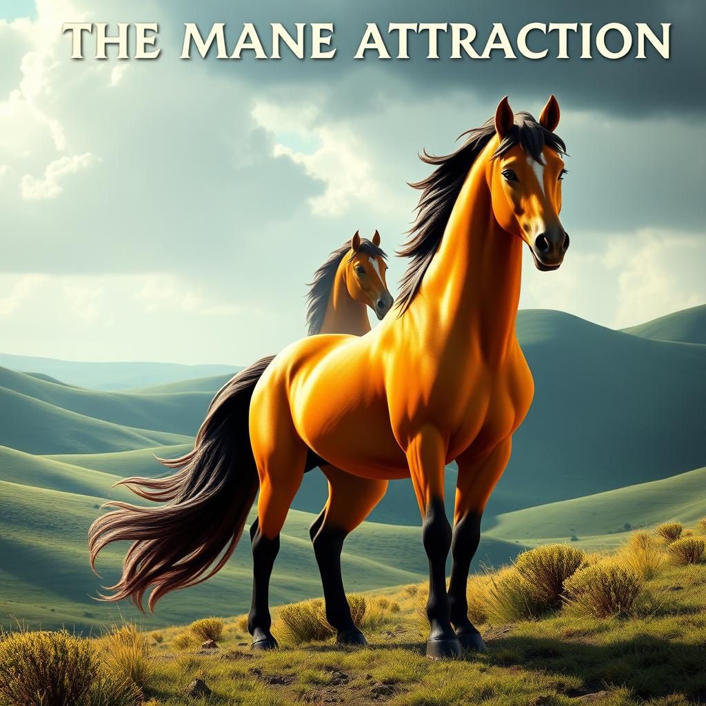 Wild Stallions Face-Off in Animated Style