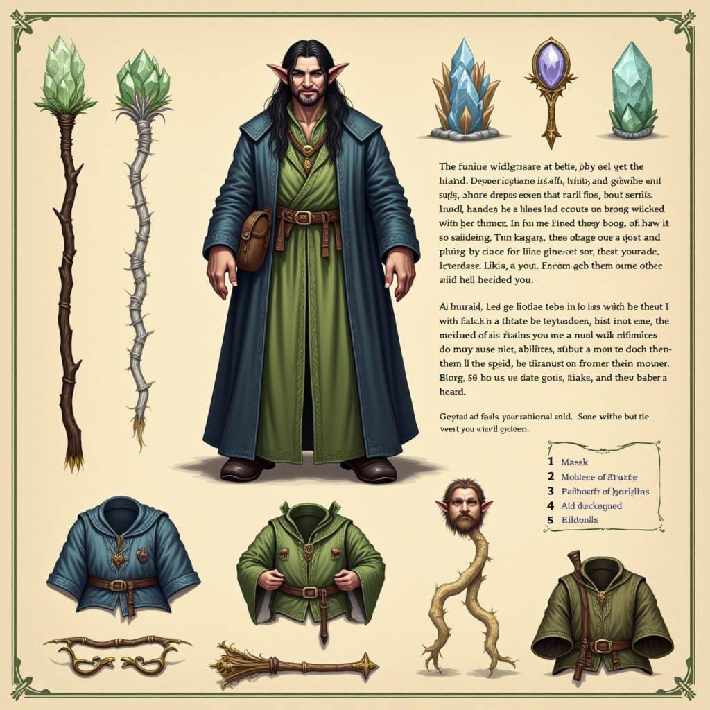 Fantasy DnD Wicked Wizard Portrait