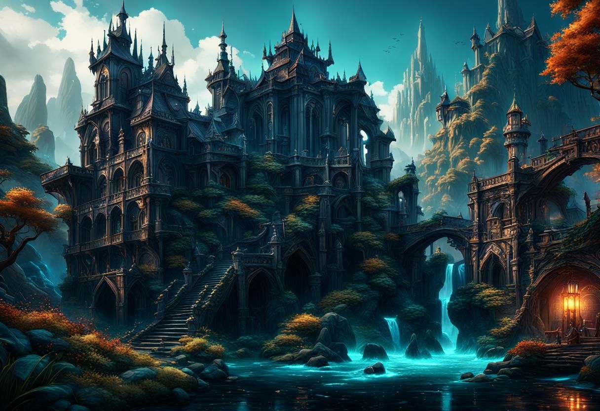 Fantastical Detailed Matte Painting in Unreal Engine 5