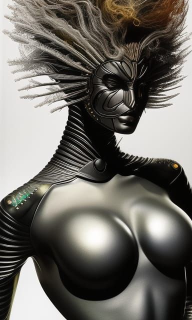 Astral Alien Goddess Assassin in Sci-Fi Style