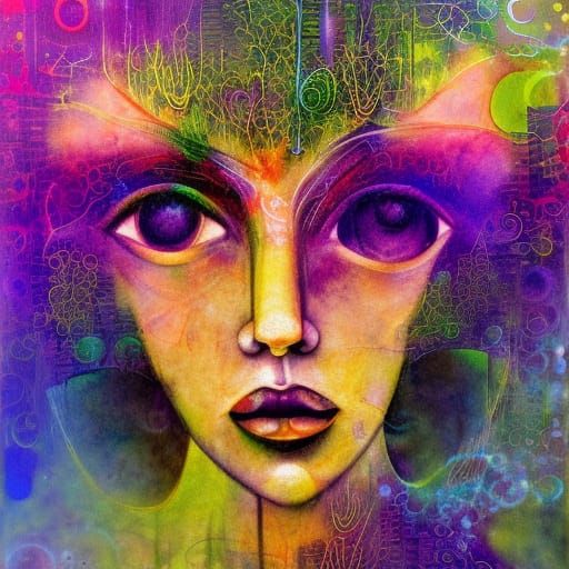 Synesthetic Mixed Media Art by Severine Pineaux