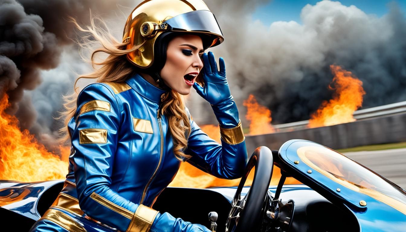 Racing Girl's Fiery Fear