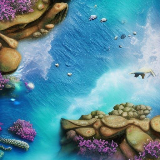 Ocean of Love: Detailed Fantasy Concept Art