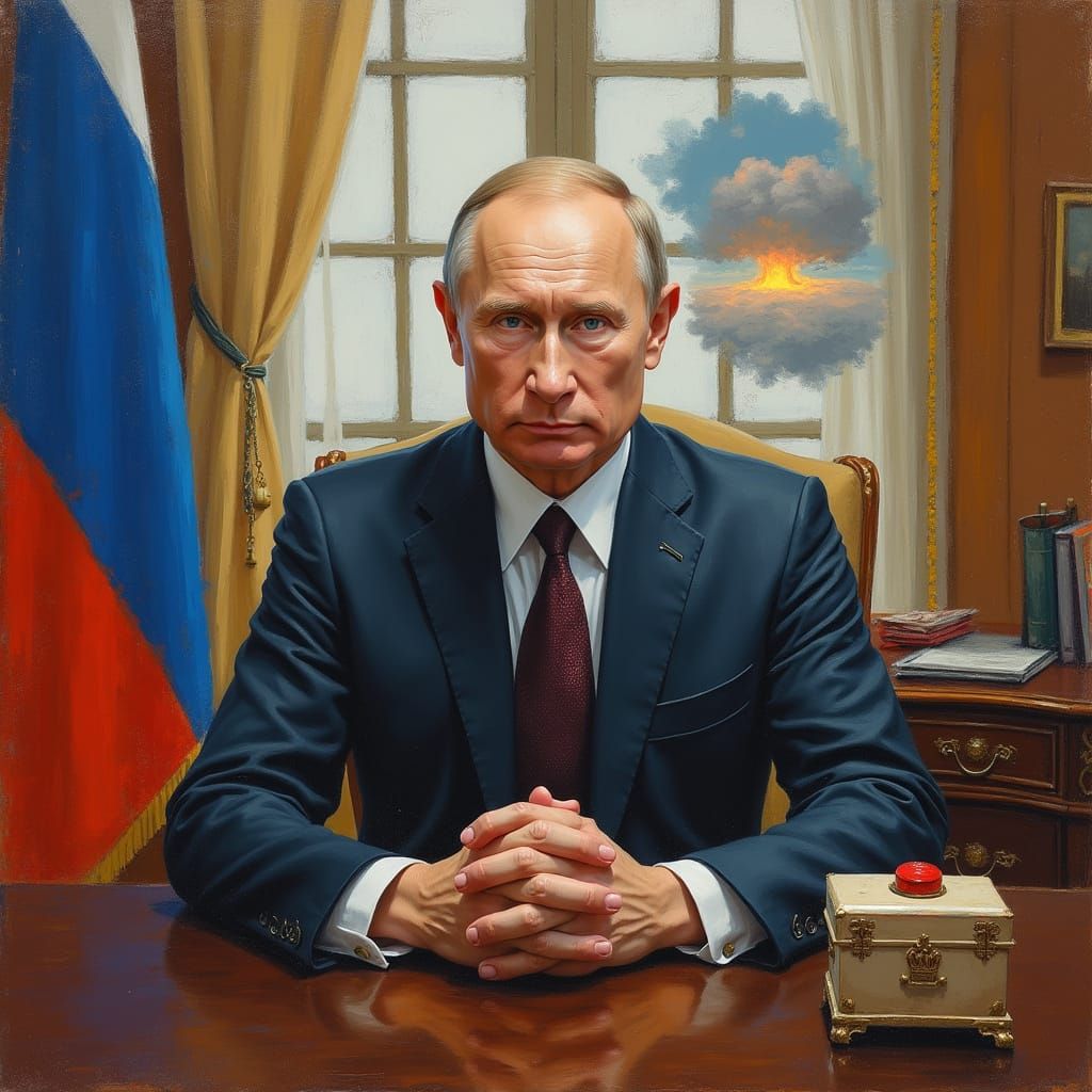 a masterpiece post-impressionist oil painting portrait of Vl...