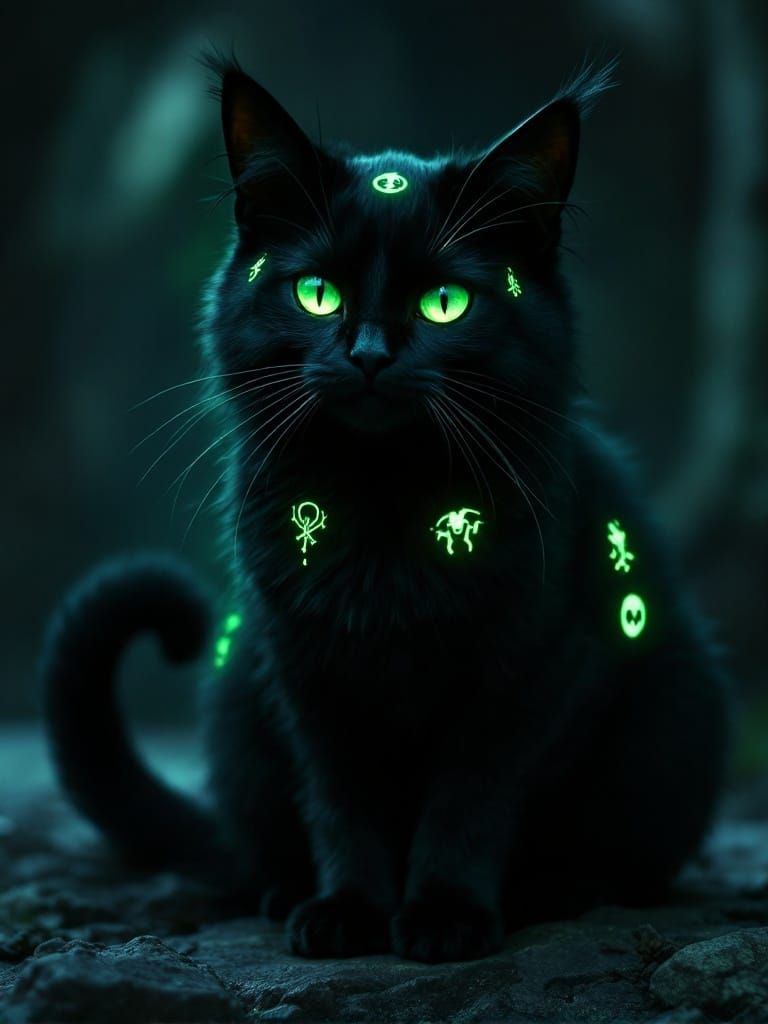 Mysterious Feline Sorcerer Radiates Dark Energy