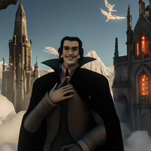 Dracula: 3D Rendering with Dramatic Shading