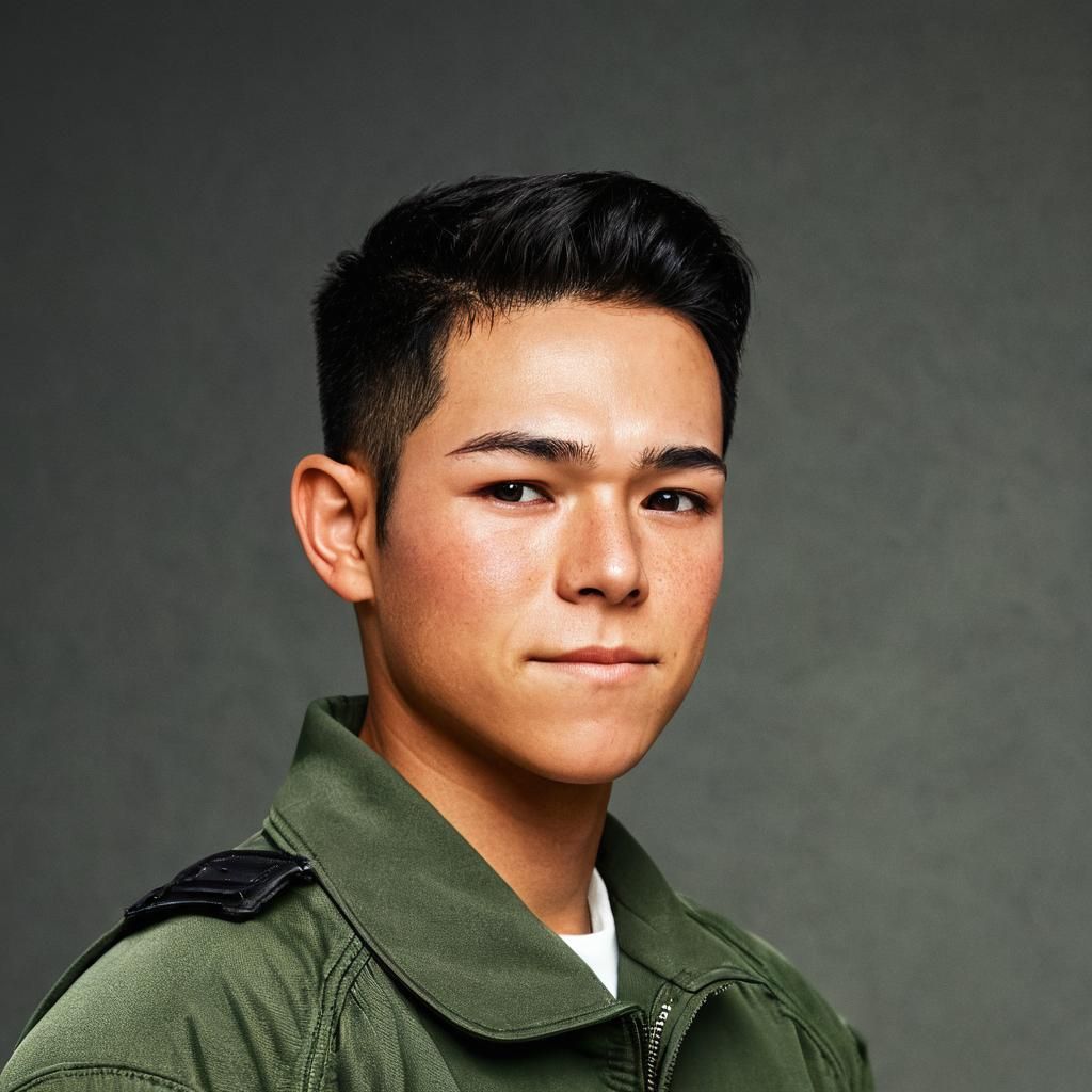 Male Model in Flightsuit: High-Fashion Portrait
