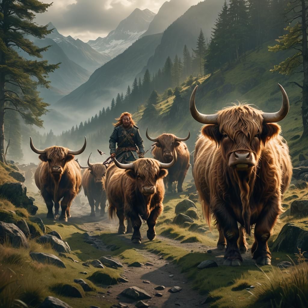 Highland Cow Warriors Return to Fantastical Kingdom