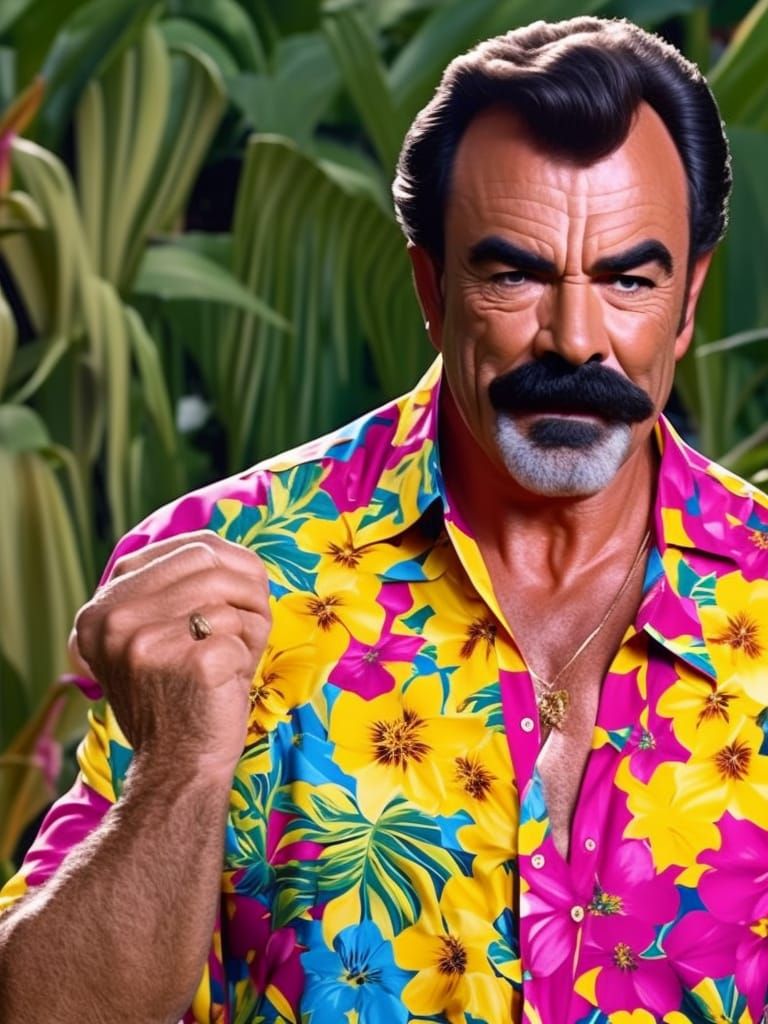 Tom Selleck as Magnum P.I. in Hawaii