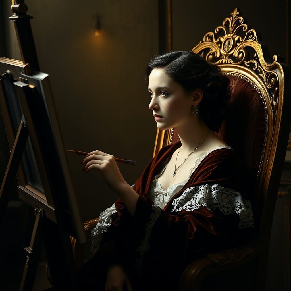 Painting a self portrait