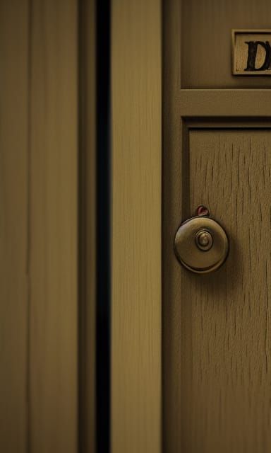 Detailed Photorealistic Image of Death Knocking