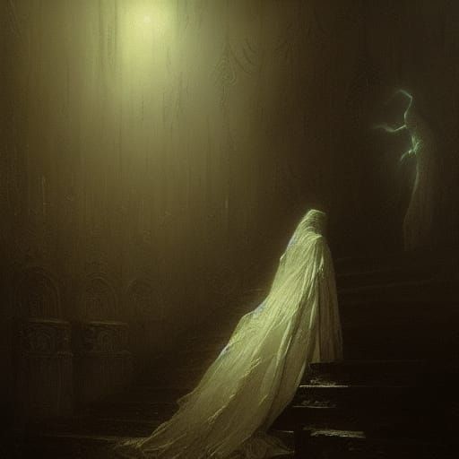 Ghost Face Horror in Doré Style