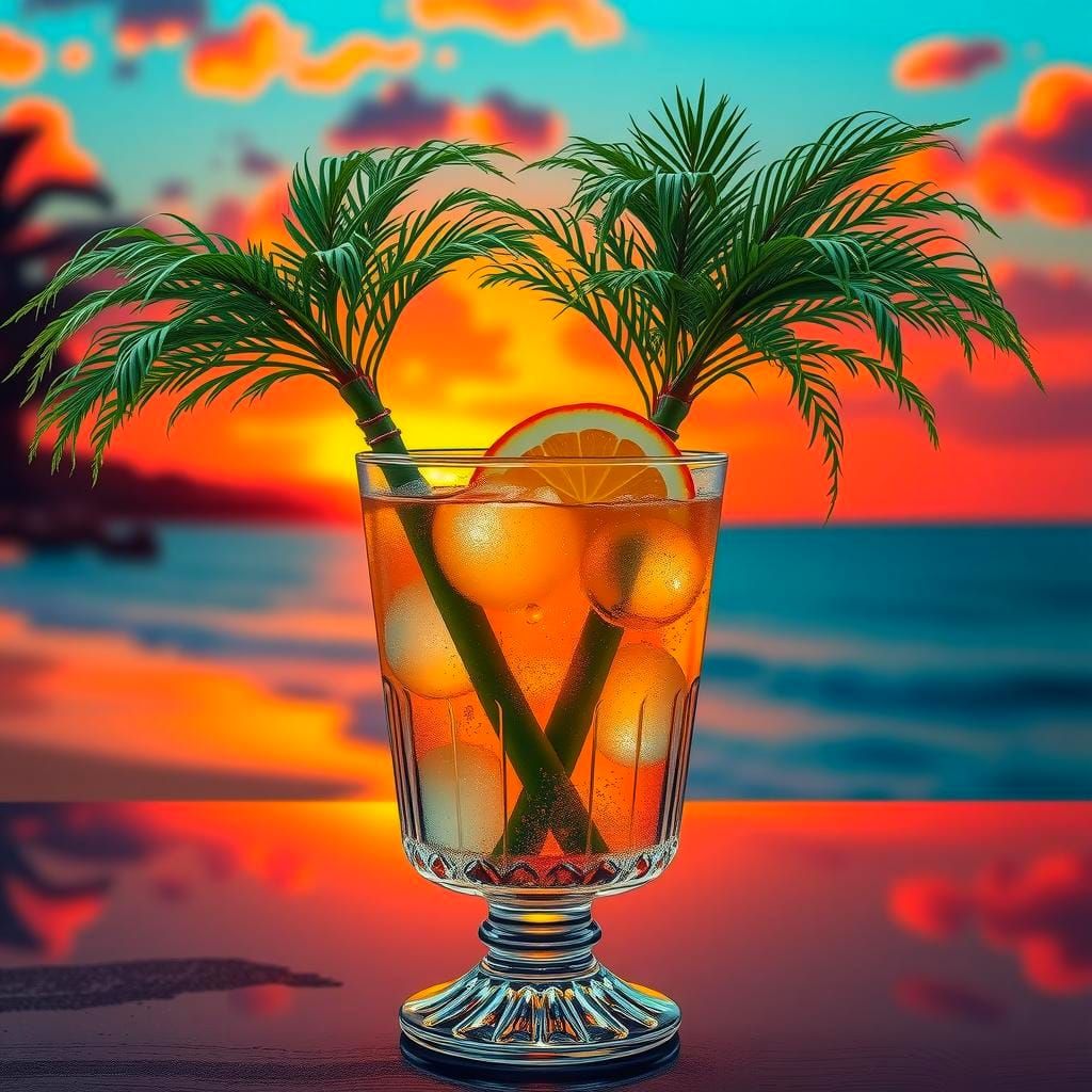 Palm trees & Cocktail